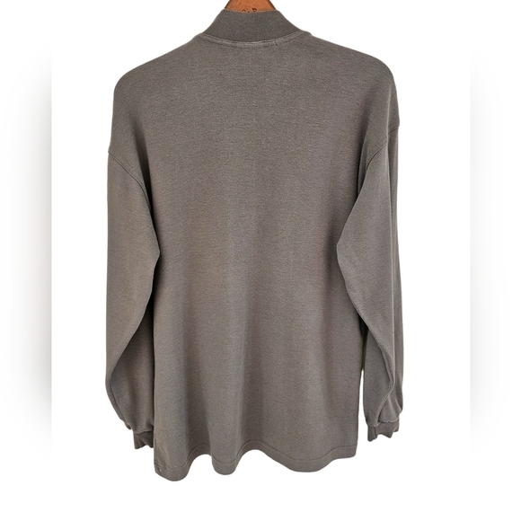 Versace Charcoal Long Sleeve Men's Tee - Picture 2 of 7